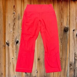 NWOT! Lululemon Align High Rise Cropped Legging Size 8 in Bright Pink